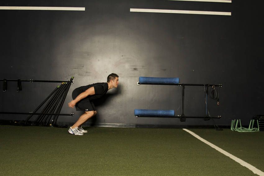 Broad Jump (Standing Long Jump) exercise demonstration — targets the glutes