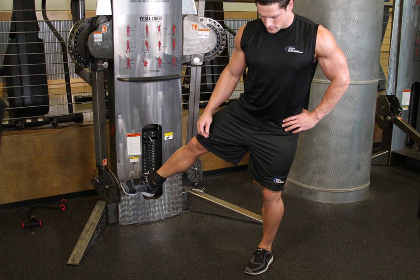 Cable Hip Adduction exercise demonstration — targets the adductors