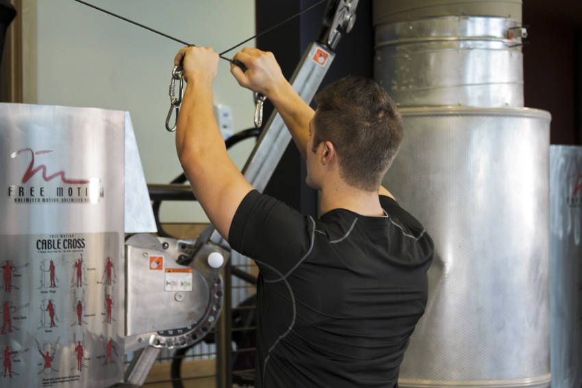 Rear Delt Fly exercise demonstration, targeting the shoulders