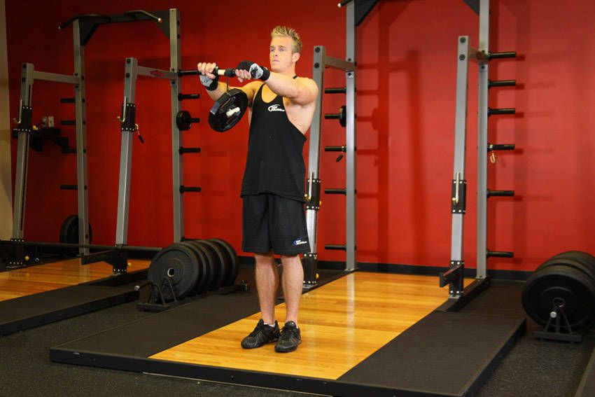 Cable Wrist Roller exercise demonstration, targeting the forearms