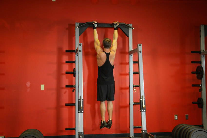 Chin-Up exercise demonstration, targeting the back
