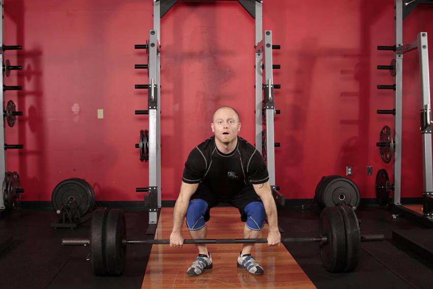 Clean Deadlift exercise demonstration — targets the hamstrings