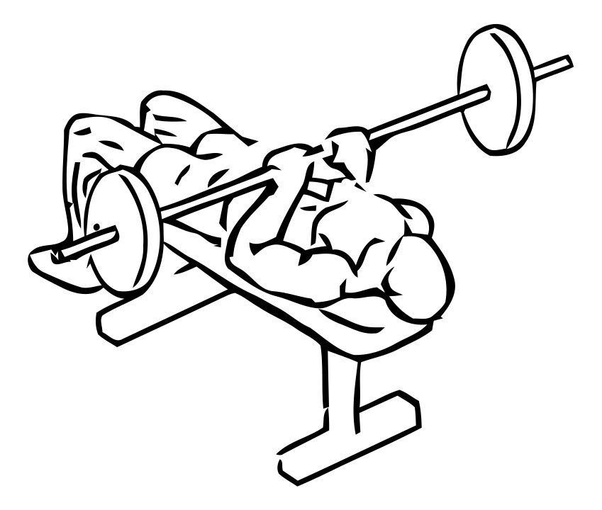 Close-Grip Bench Press exercise demonstration, targeting the triceps