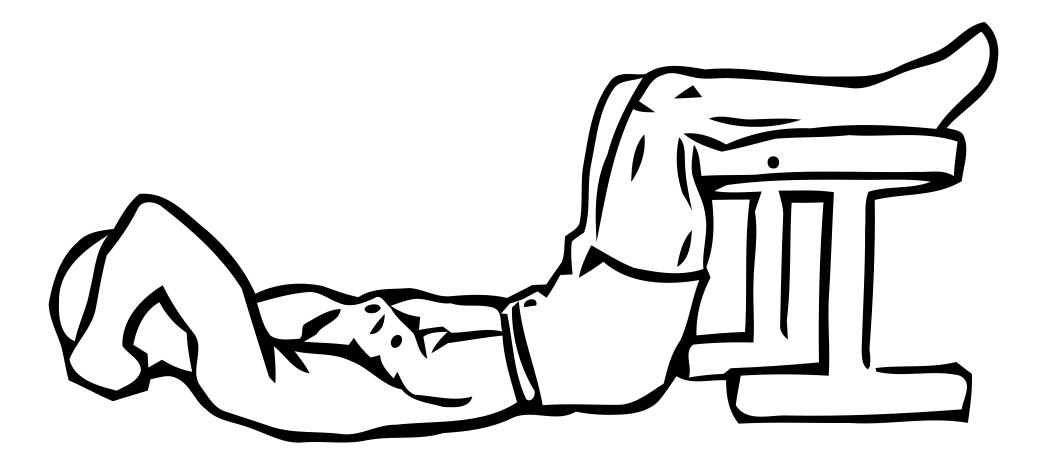 Crunch exercise demonstration, targeting the abs