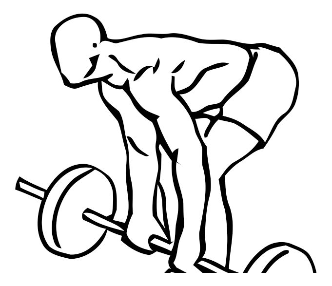 Conventional Deadlift exercise demonstration, targeting the back