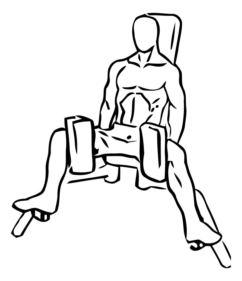 Hip Adduction Machine exercise demonstration, targeting the adductors