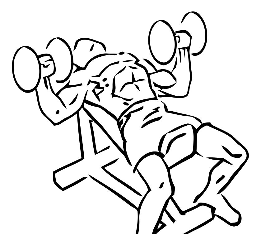 Incline Dumbbell Press exercise demonstration, targeting the chest