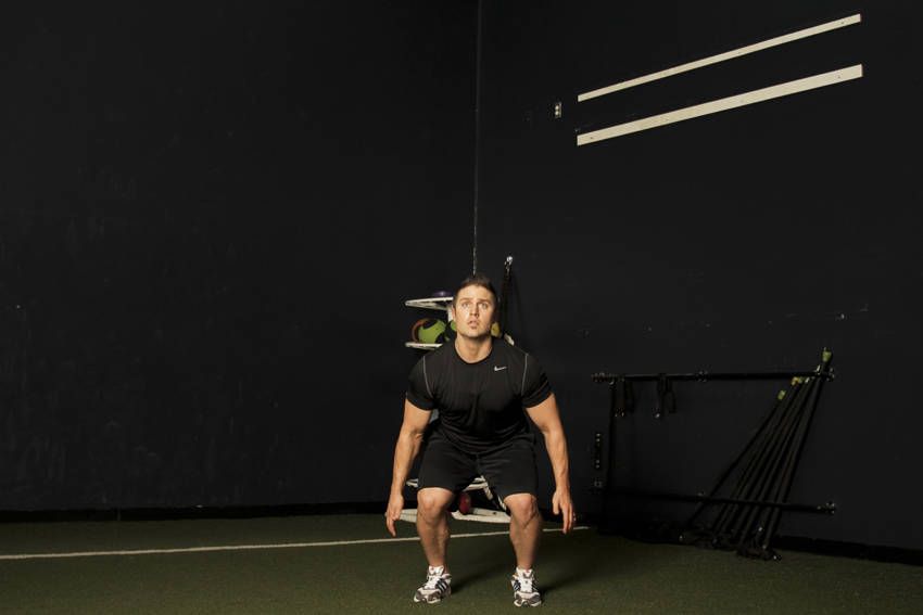 Jump Squat exercise demonstration — targets the quads