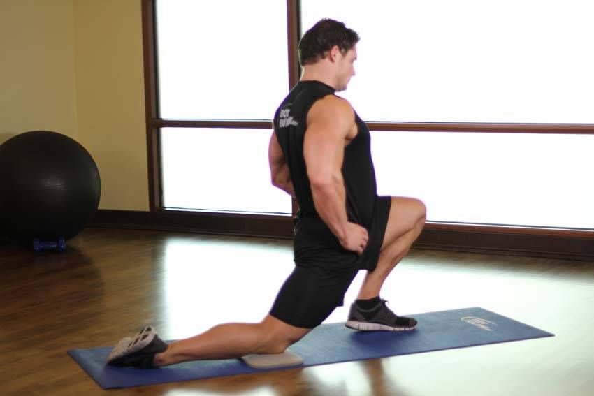 Kneeling Hip-Flexor Stretch exercise demonstration — targets the quads