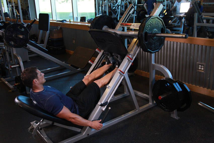 Leg Press Calf Raise exercise demonstration — targets the calves