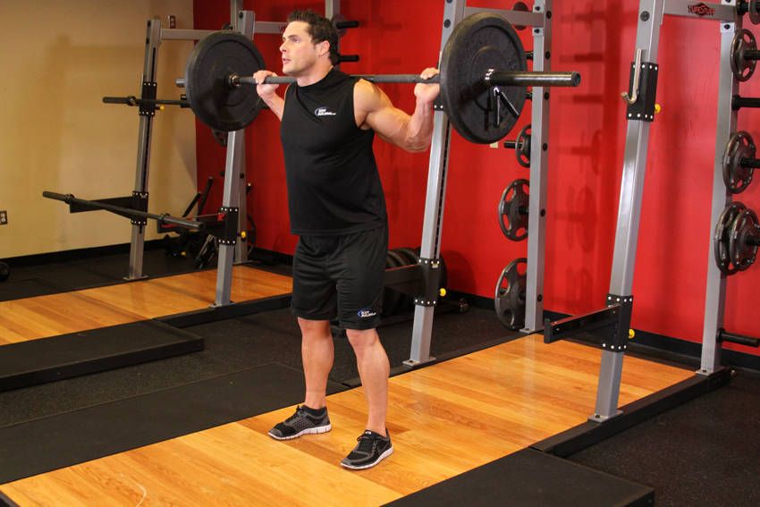 Pause Squat exercise demonstration, targeting the quads
