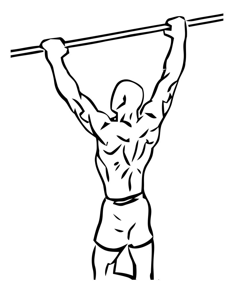 Pull-Up exercise demonstration, targeting the back