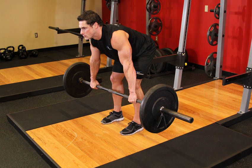 Rear Delt Row exercise demonstration, targeting the shoulders