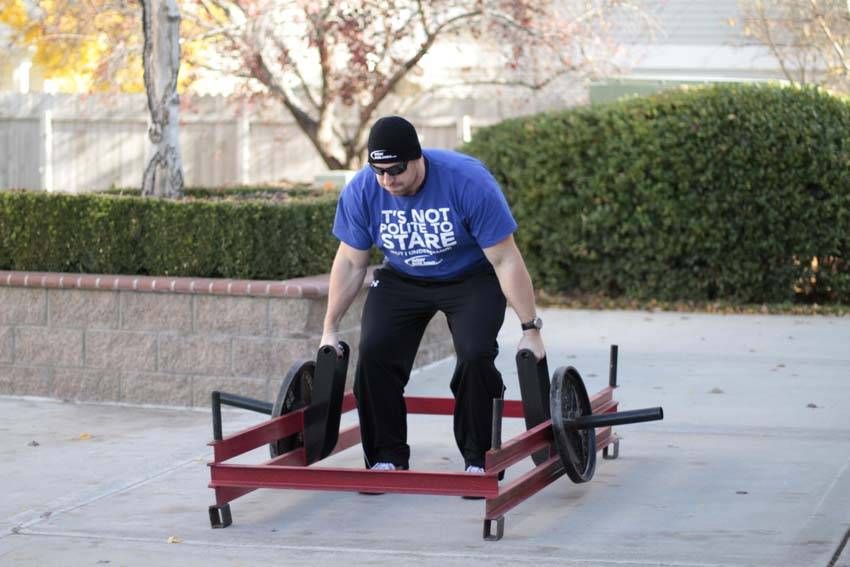 Rickshaw Carry exercise demonstration — targets the forearms