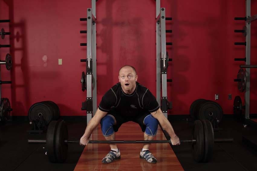Snatch Deadlift exercise demonstration — targets the hamstrings