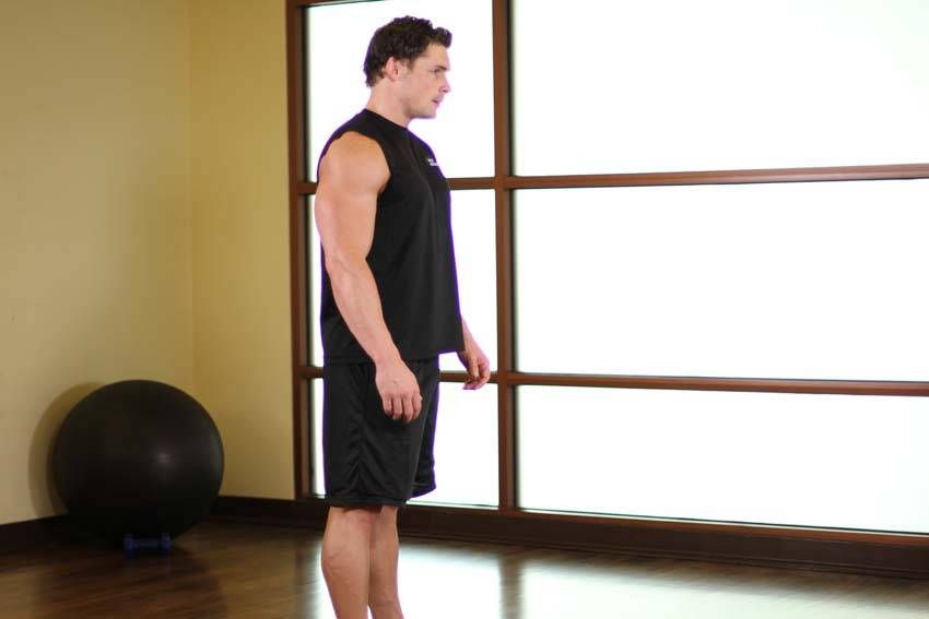 Upper-Back Stretch exercise demonstration — targets the back